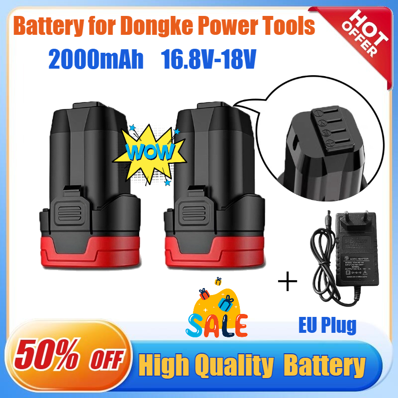 Power Tools Universal Battery - Bateria 16.8v/18v 2.0ah para brocas manuais