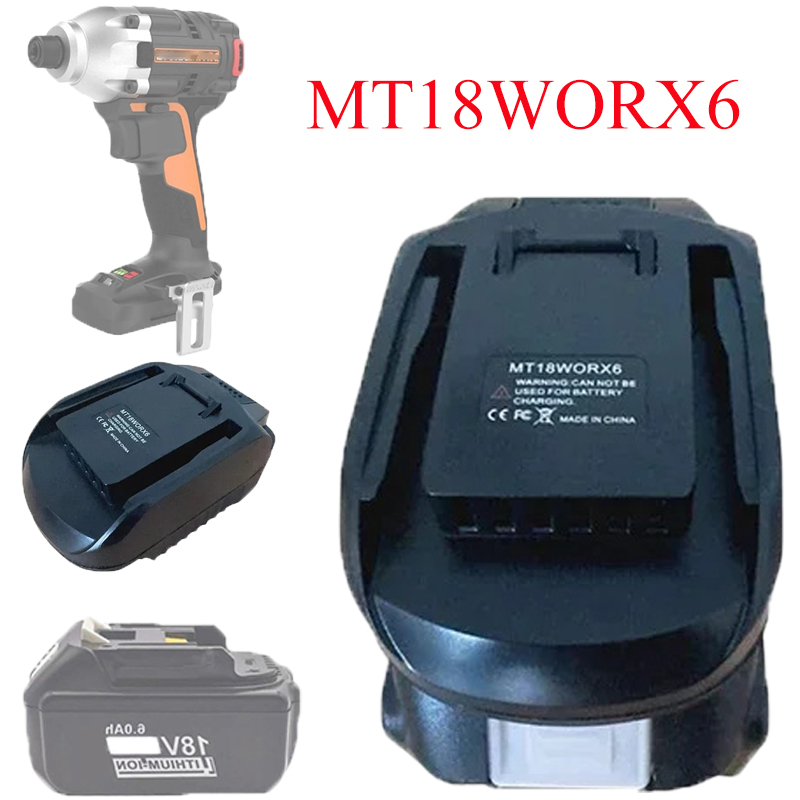 Power Tools Battery Adapter - Adaptador conversor de bateria mt18worx6 para