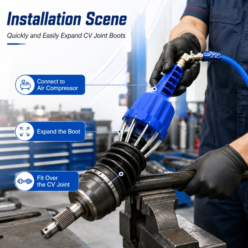 Power Tools In Automotive - Ferramenta Expansora Universal Pneumática para Coifas