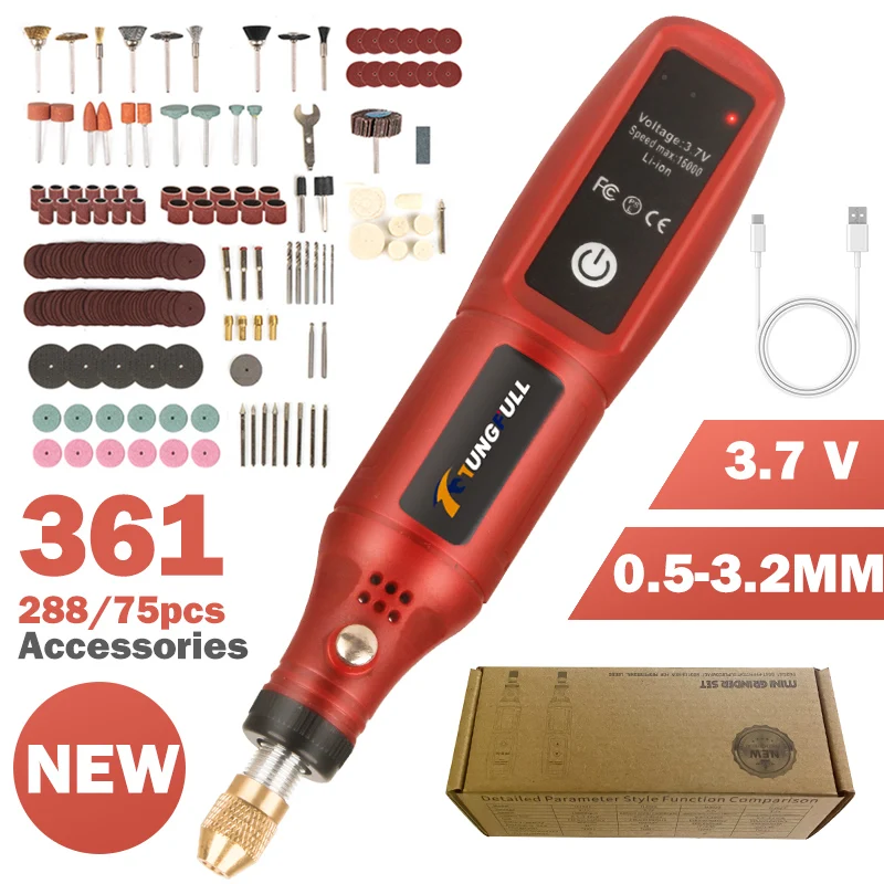 Power Tools Universal Battery - Caneta de Gravação Sem Fio Recarregável