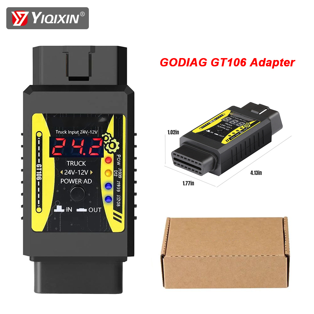 Power Tools Technician - Godiag gt106 plus adaptador de caminhão