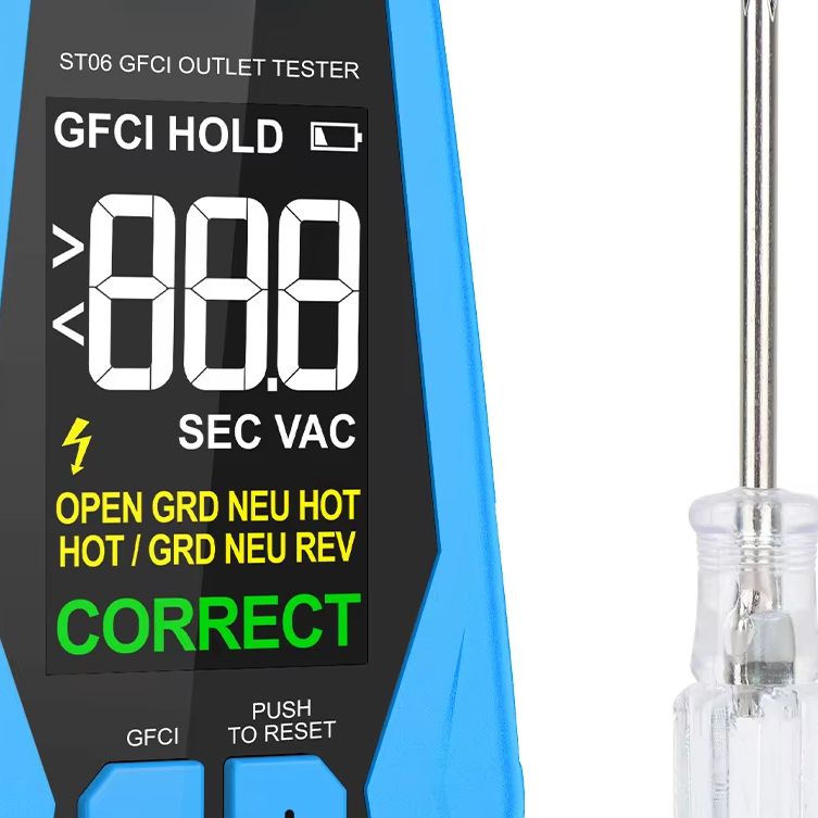 Power Tools Inspection - Testador de Tomada ST06 com Analisador