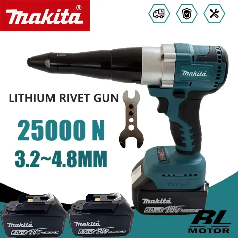 Power Tools Universal Battery - Makita 25000N Rebitadeira Elétrica Sem Escovas
