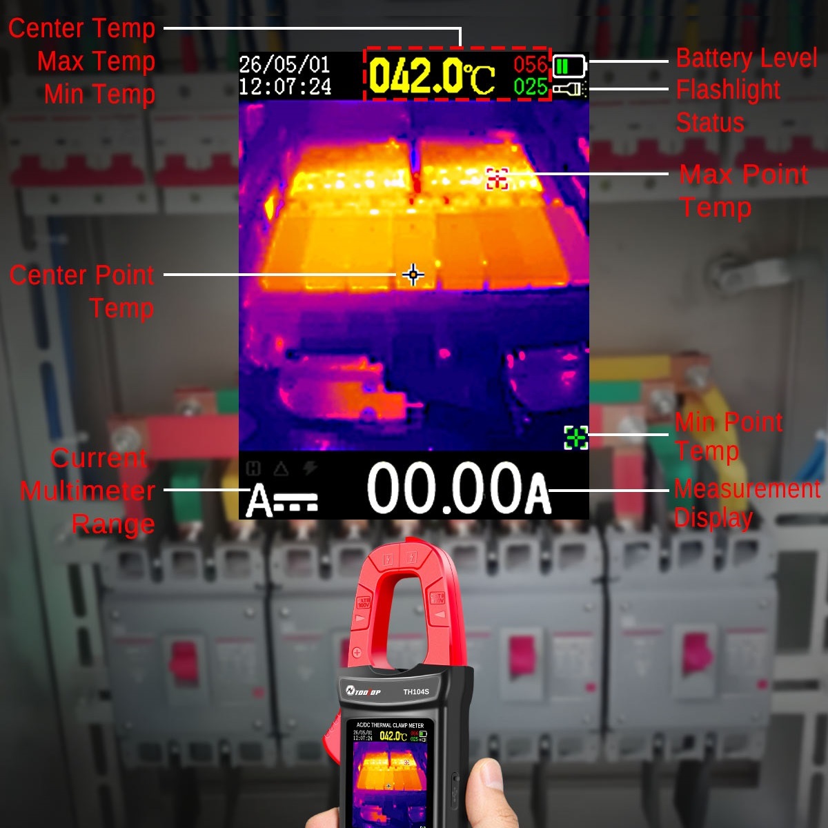 Multímetro Térmico TH104S com  - Power Tools Inspection avaliação e preço