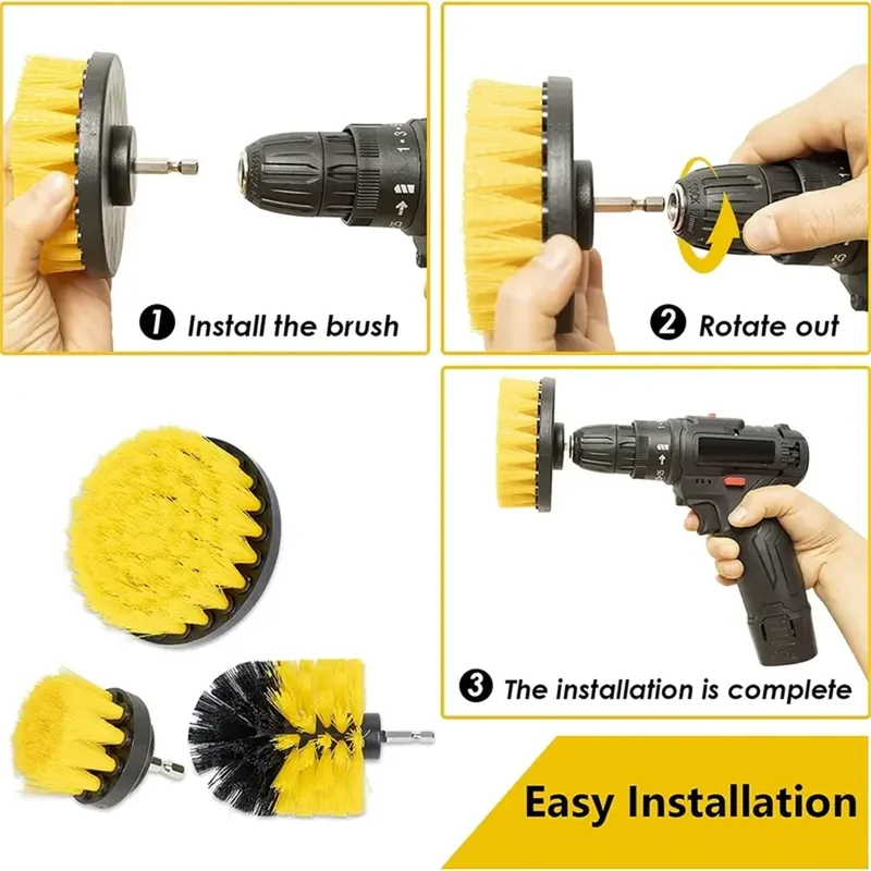 Conjunto de 3 escovas de limpe - Power Tools Equipment avaliação e preço