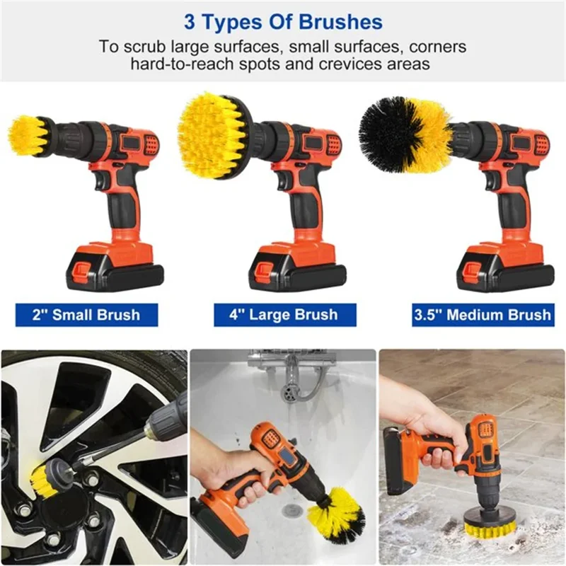 Conjunto de 3 escovas de limpe - Power Tools Equipment avaliação e preço