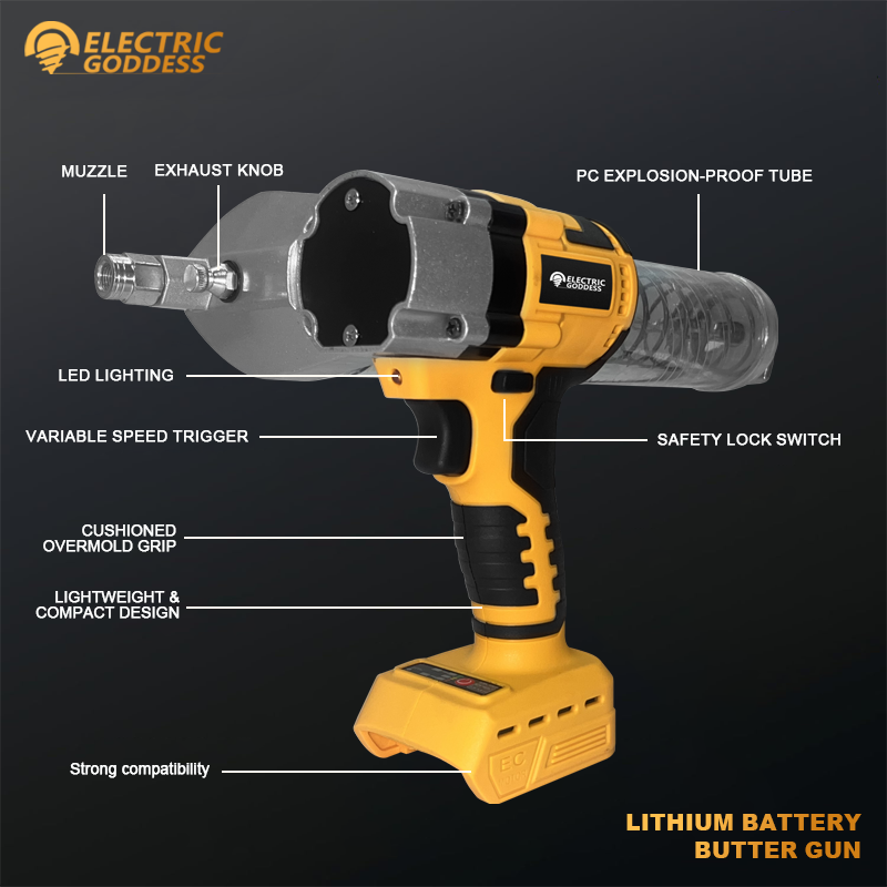 Deusa elétrica pistola de grax - Power Tools Universal Battery avaliação e preço
