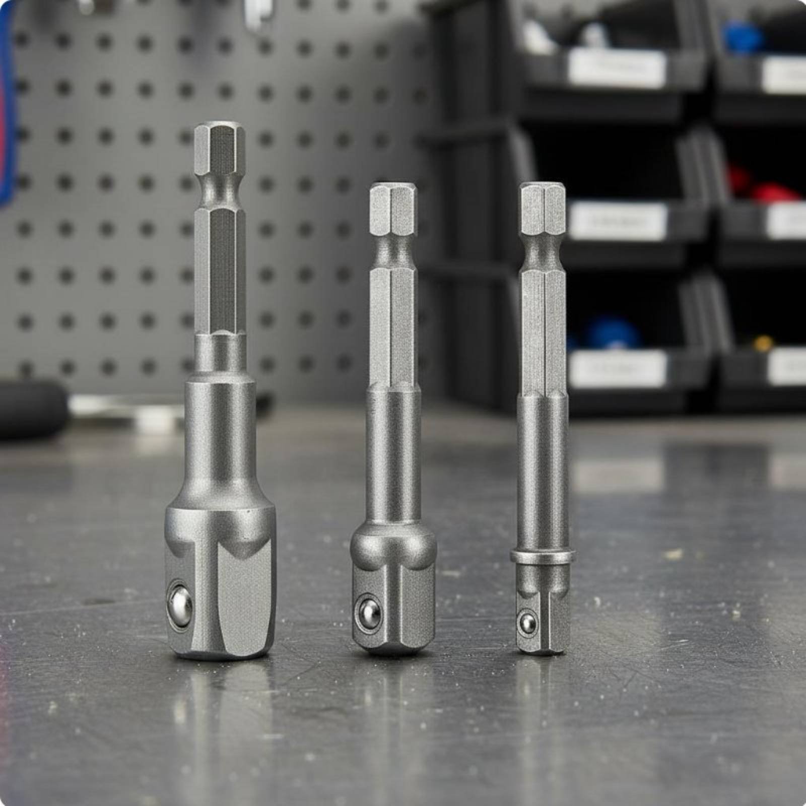 Conjunto de 4 Adaptadores de E - Power Tools Technician avaliação e preço