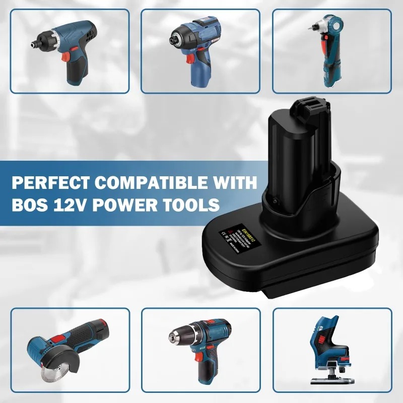 Adaptador de bateria para ferr - Power Tools Battery Adapter avaliação e preço
